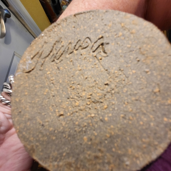 Signed Wabisabi Studio Ceramic Mid-century Modern Vase 6.5" - Picture 8 of 9